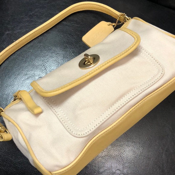 Coach Canvas Leather Bag - Picture 4 of 8